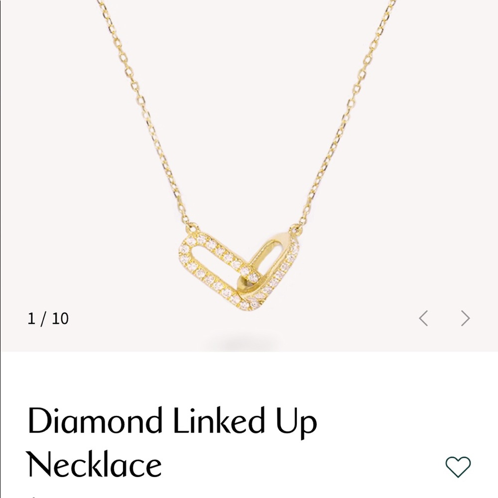 Stone and Strand Diamond Linked Up Necklace